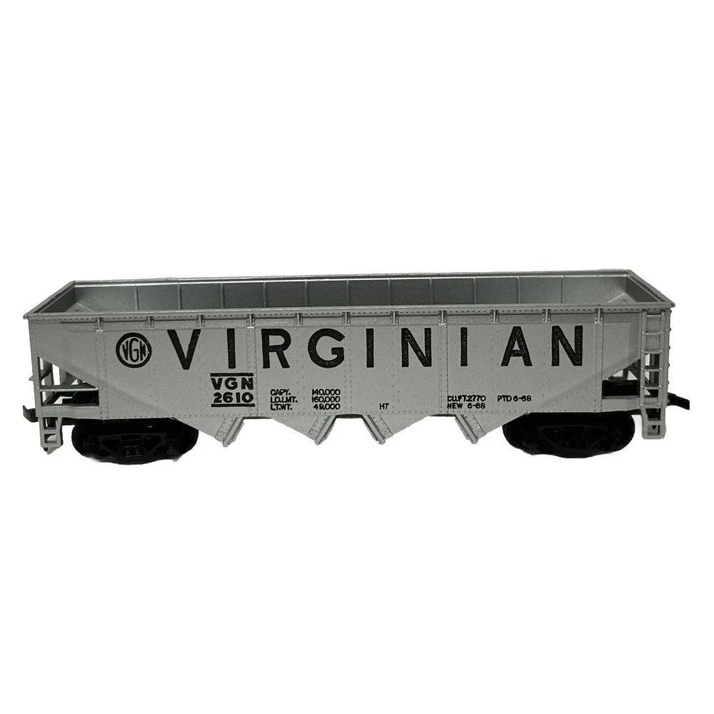 TYCO HO Virginian 4 Bay Hopper Car 344C Model Freight Train‎ Car With Box